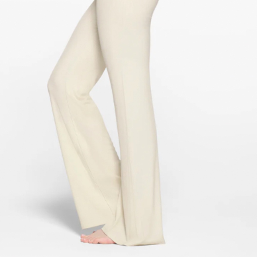 Skims SOFT LOUNGE FOLDOVER PANT | BONE | Large NWT